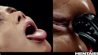 Экстаз в стиле фэнтези: 5 щупалец доводят до бурного сквирта