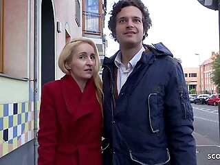 GERMAN SCOUT - Harsh Anal invasion FOR Lean MILF AT STREET Audition